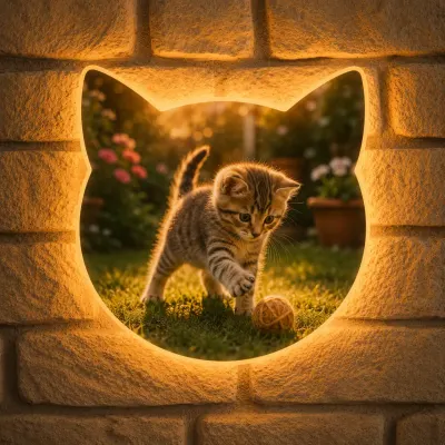 Katzen-Foto-Lampe (Katzenkopf)
