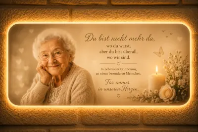 Memorial-Lampe „In Erinnerung