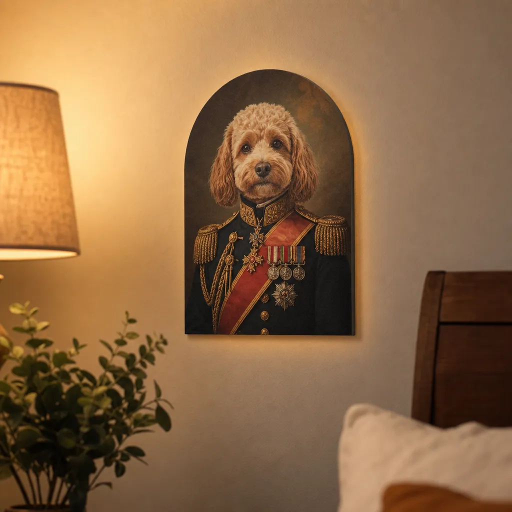 Hunde-Porträt Royal (Bogen)