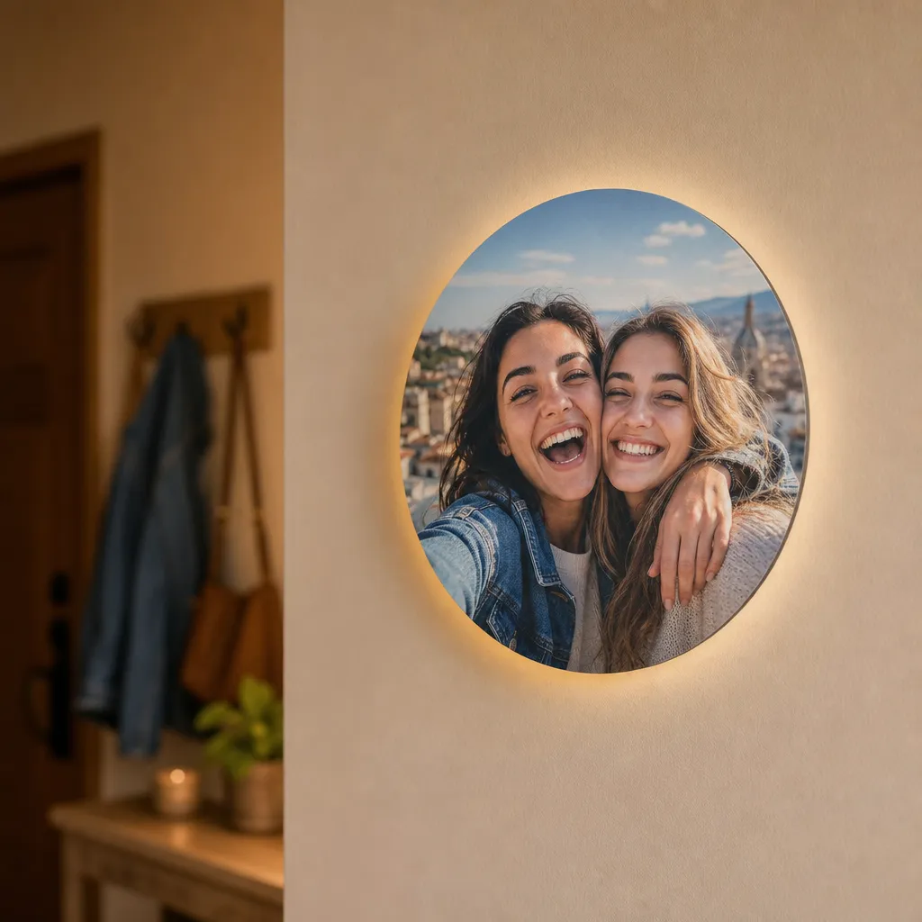 Beste-Freundinnen-Lampe (Rund)